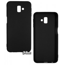Чехол для Samsung J610 Galaxy J6 Plus (2018), Smtt, силиконовый, матовый, черный