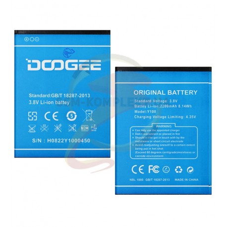Аккумулятор (акб) для DooGee Y100 Pro (plus) Valencia 2, (Li-ion 3.7V 2200mAh)