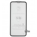 Загартоване захисне скло для Apple iPhone X / XS, 0,26 мм 9H, 3D Glass, чорний колір