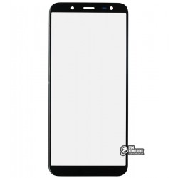 Стекло корпуса для Samsung J600F Galaxy J6, черное