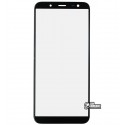 Скло дисплея Samsung J600F Galaxy J6, чорний колір