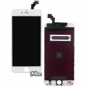 Дисплей iPhone 6 Plus, белый, с сенсорным экраном (дисплейный модуль), с рамкой, High quality, Kingwo