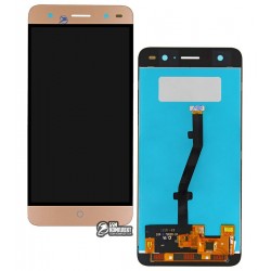 Дисплей для ZTE Blade V7 Lite, золотистый, с сенсорным экраном (дисплейный модуль), original (PRC)