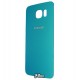 Задняя панель корпуса для Samsung G920F Galaxy S6, голубая, 2.5D, original (PRC)
