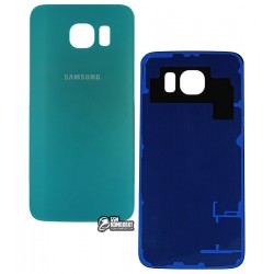 Задня панель корпусу для Samsung G920F Galaxy S6, блакитна, 2.5D, оригінал (PRC)