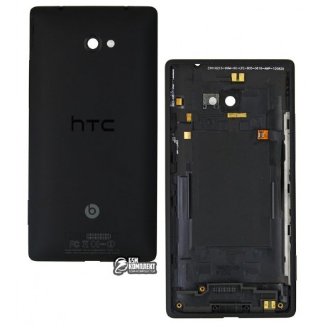 Задняя панель корпуса для HTC C620e Windows Phone 8X, черная