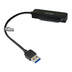 Адаптер Maiwo K104A для подключения HDD 2,5" SATA II/III / SSD к портам USB 3.0 пластик, черный