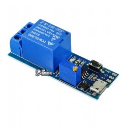 Одноканальный релейный модуль для ARDUINO контроллеров 5-30V, с задержкой выключения 0-24 секунд (XY-018)