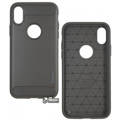 Чехол для iPhone X, Ipaky TPU, силикон, серый