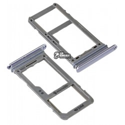 Держатель SIM-карты для Samsung G955F Galaxy S8 Plus, серый, c держателем MMC, orchid Gray, single SIM