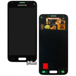 Дисплей для Samsung G800H Galaxy S5 mini; Samsung, чорний, з сенсорним екраном, original (PRC)