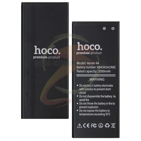 Аккумулятор Hoco HB4342A1RBC для Huawei Honor 4A, Y5 II, Y6, Li-ion, 3,7 В, 2200мАч