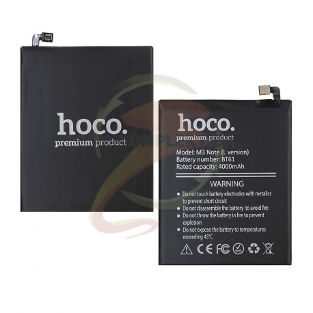 Аккумулятор Hoco BT61C Ver.3 для Meizu M3 Note, Li-Polymer, 3,85 B, 4050 мАч, L681H