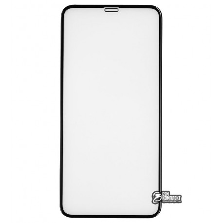 Закаленное защитное стекло для Apple iPhone XS Max, Tiger Glass, 0.26мм, 9H, 3D, Full Glue, черное + задняя пленка