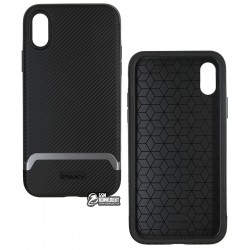 Чехол для iPhone Xs, Ipaky Bumblebee, силикон+пластик, gray