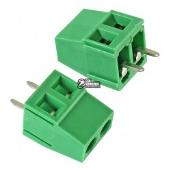 Клеммник двойной ZB-228V-02P-G01S шаг 5,08 мм ZHONGA