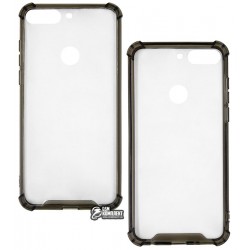 Чехол для Huawei Y7 Prime 2018, Crashproof, силикон+пластика, черный