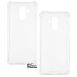 Чехол для Samsung A6 Plus 2018, Crashproof, силикон+пластика, прозрачный