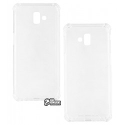 Чехол для Samsung J610 Galaxy J6 Plus (2018), Crashproof, силикон+пластика, прозрачный