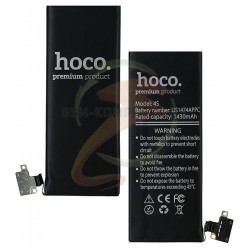 Акумулятор Hoco для iPhone 4S, Li-ion, 3,7 В, 1430 мАч, # 616-0579 / 616-0580 Акумулятор Hoco для iPhone 4S, Li-ion, 3,7 В, 1430 мАч, # 616-0579 / 616-0580