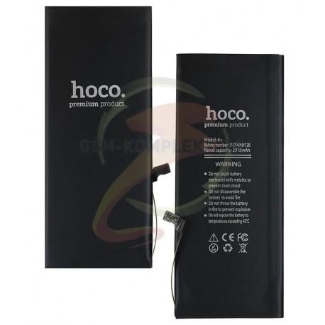 Аккумулятор Hoco для Apple iPhone 6 Plus, Li-Polymer, 3,82 B, 2915 мАч, #616-0772