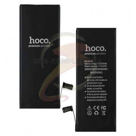 Аккумулятор Hoco для Apple iPhone 6S, Li-Polymer, 3,82 B, 1715 мАч, #616-00036