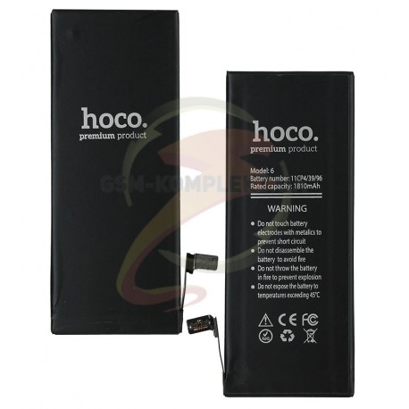 Аккумулятор Hoco для Apple iPhone 6, Li-Polymer, 3,82 B, 1810 мАч, #616-0805/616-0809