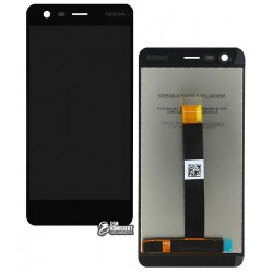 Дисплей для Nokia 2, черный, с сенсорным экраном (дисплейный модуль), Original (PRC) Дисплей для Nokia 2, черный, с сенсорным экраном (дисплейный модуль), Original (PRC)