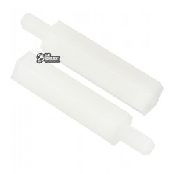 Стойка пластиковая гайка-винт 3х20х6 Стойка пластиковая гайка-винт 3х20х6