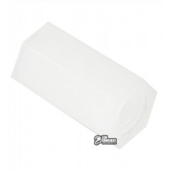 Стойка пластиковая гайка-гайка 3х10 Стойка пластиковая гайка-гайка 3х10