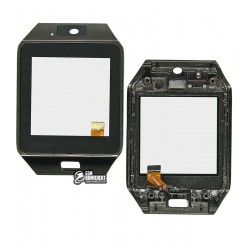 Тачскрин для смарт часов DZ09, 15 pin, в рамке