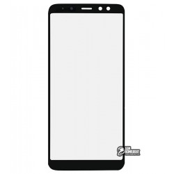 Стекло корпуса для Samsung A530F Galaxy A8 (2018), A530F/DS Galaxy A8 (2018), черное