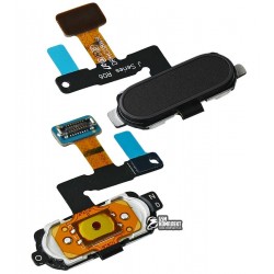 Шлейф для Samsung J530F Galaxy J5 (2017), J730F Galaxy J7 (2017), кнопки меню, черный, с пластиком