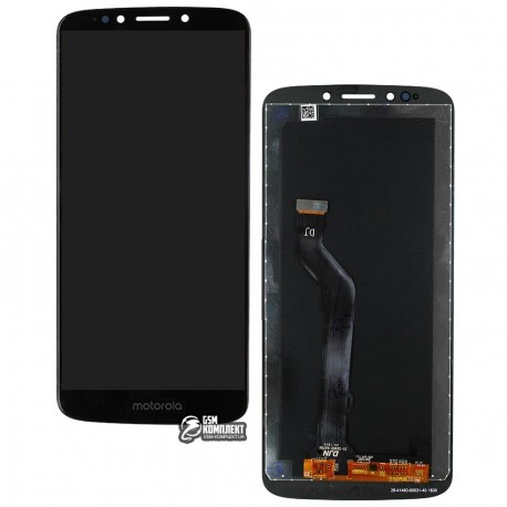 Дисплей для Motorola XT1924 Moto E5 Plus, черный, с сенсорным экраном (дисплейный модуль), Сopy