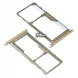 Держатель SIM-карты для Meizu M3S, золотистый