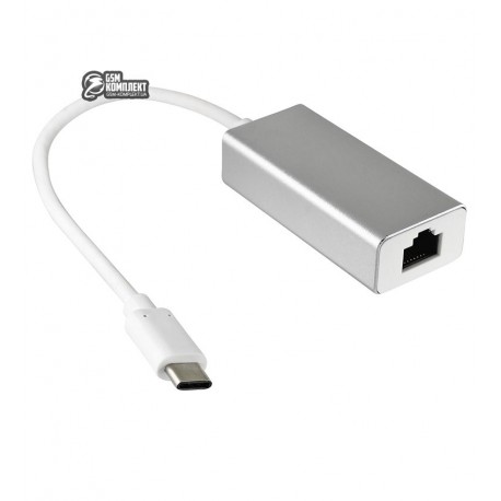 Адаптор ETHERNET USB type C 3.1 (шт.USB C- гн.8Р8С)