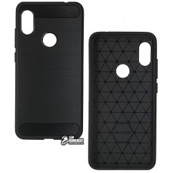 Чехол для Xiaomi Redmi Note 6, Polished carbon, силиконовый