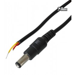 Штекер питания DC, 5,5/2,1мм, с кабелем, 1,5м