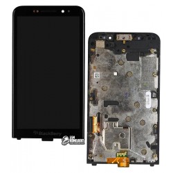 Дисплей для Blackberry Z30, чорний, з рамкою, з сенсорним екраном (дисплейний модуль),версія 4G Дисплей для Blackberry Z30, чорний, з рамкою, з сенсорним екраном (дисплейний модуль),версія 4G
