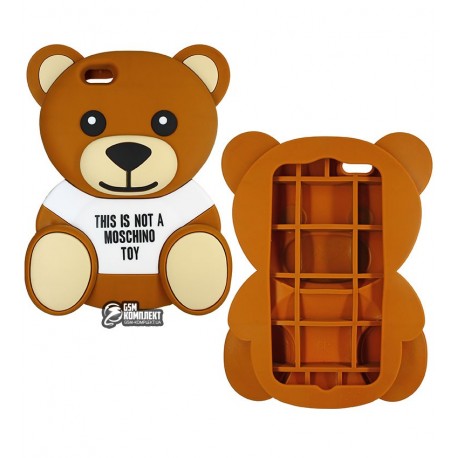 Чехол 3D Moschino медведь для iPhone 6/6S plus