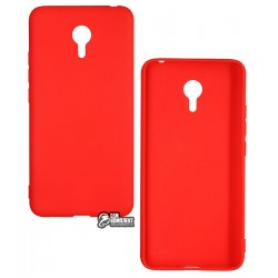 Чехол для Meizu M3 Note, Smtt, силиконовый, красный