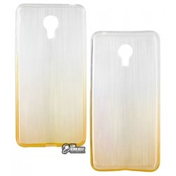 Чехол для Meizu M3 Note, силиконовый, желтый