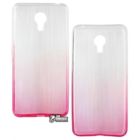 Чехол для Meizu M3 Note, силиконовый, розовый