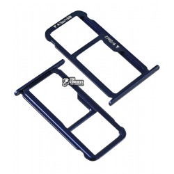 Держатель SIM-карты для Huawei Honor 8, FRD-L09/FRD-L19, c держателем MMC, синий