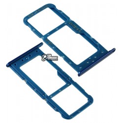 Держатель SIM-карты для Huawei Honor 9 lite, c держателем MMC, синий Держатель SIM-карты для Huawei Honor 9 lite, c держателем MMC, синий
