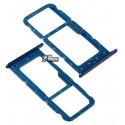Держатель SIM-карты для Huawei Honor 9 lite, LLD-L31, c держателем MMC, синий
