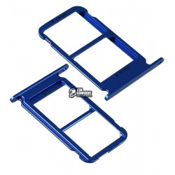 Держатель SIM-карты для Huawei Honor 10, синий Держатель SIM-карты для Huawei Honor 10, синий