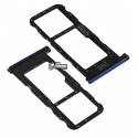 Тримач SIM-карти для Huawei P Smart Plus, Nova3i, c власником MMC, синій колір
