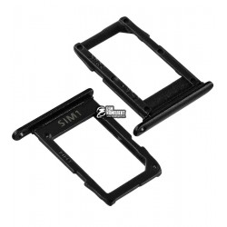 Держатель SIM-карты для Samsung A600F Dual Galaxy A6 (2018), черный, SIM2, dual SIM