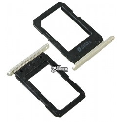 Держатель SIM-карты для Samsung A310 Galaxy A3 (2016), A510 Galaxy A5 (2016), A710 Galaxy A7 (2016), золотистый, Sim 2